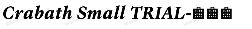 Crabath Small TRIAL字体转换
